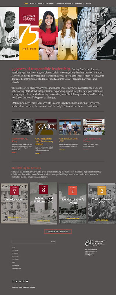 75th Anniversary Site_Homepage